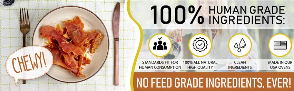 Pet Jerky Factory Premium Whole Muscle Chicken 5 oz. Dog Jerky Treats | 100% Human Grade | USA Made | High Protein | Grain Free | Limited Ingredients | No Filler | BHA-BHT Free | Chewy Texture