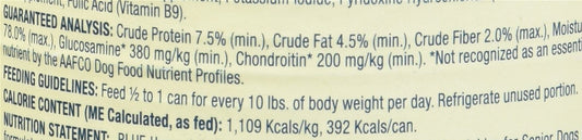 Blue Buffalo Homestyle Recipe Senior Wet Dog Food, Made with Natural Ingredients, Chicken Dinner with Garden Vegetables, 12.5-oz. Can
