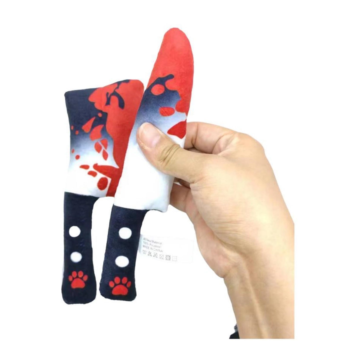 2-Pack Halloween Squeaky Dog Toy Set - Plush Knife and Cleaver Design, Interactive Sound Toys for Dogs, Perfect for Halloween Play and Chewing Fun