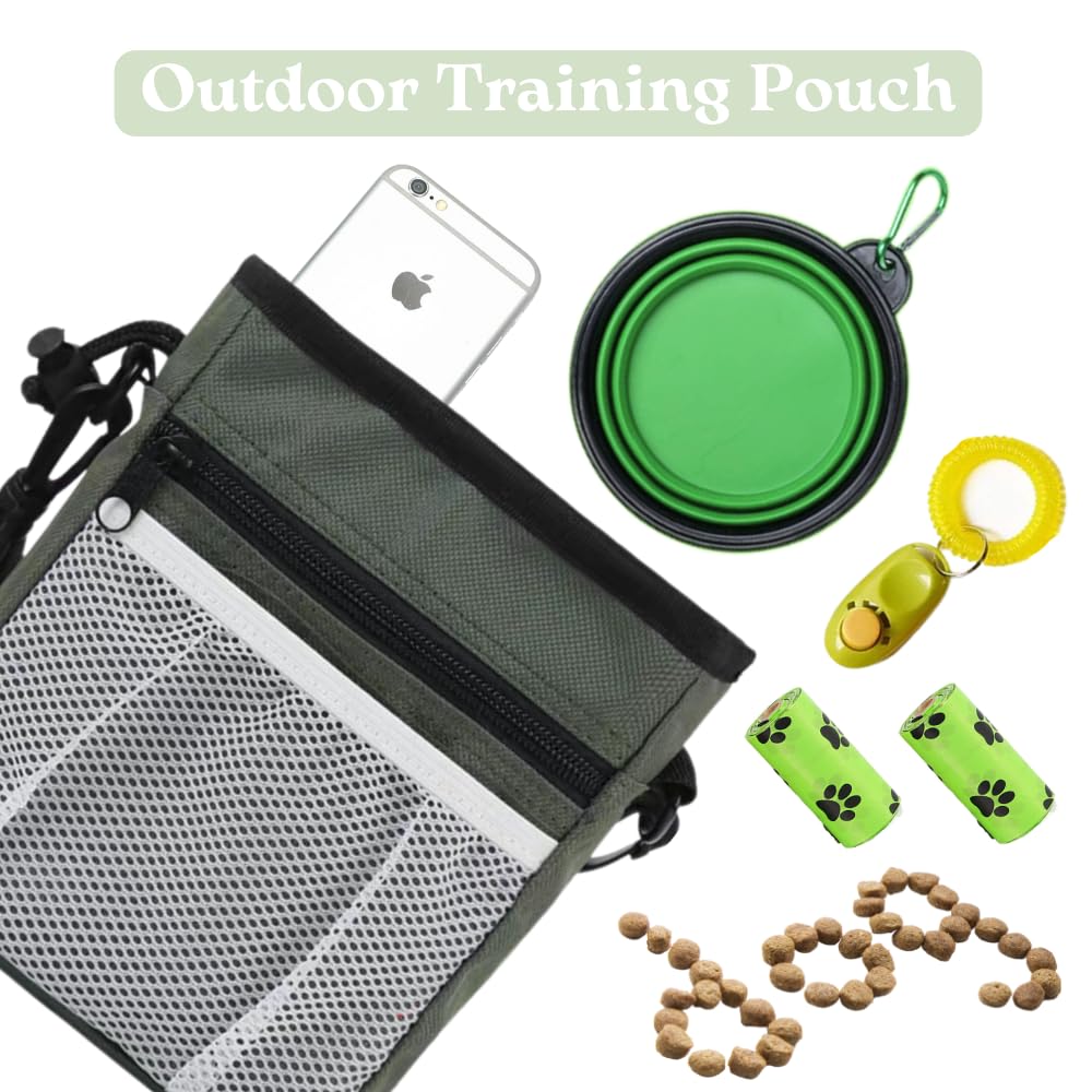 PupLuxe Puppy Starter Kit - Green 22 Piece Bundle Great for Dog Training, Perfect for New & Experienced Owners