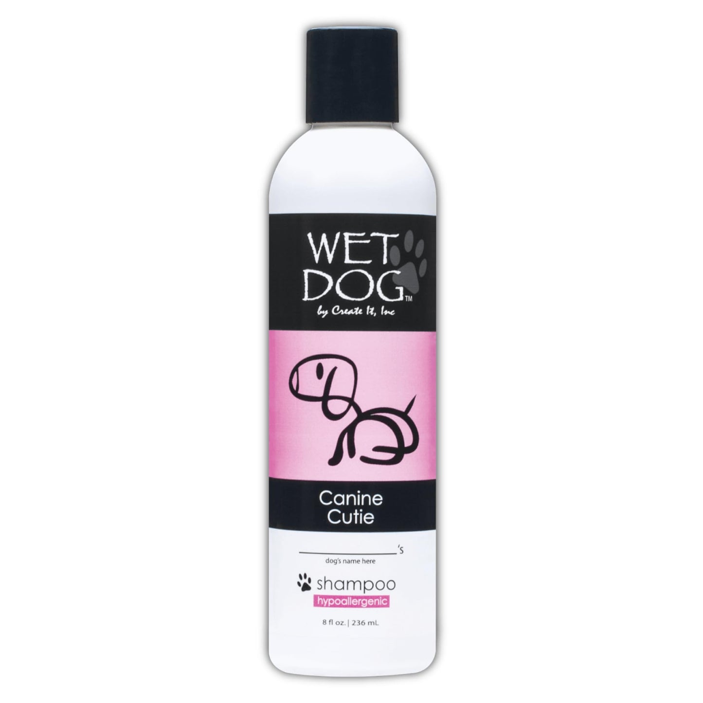 Wet Dog Canine Cutie All-Natural Organic Oatmeal Sensitive Skin Shampoo for Female Dogs, Moisturizing Detangling Deshedding Hypoallergenic for Itchy Skin