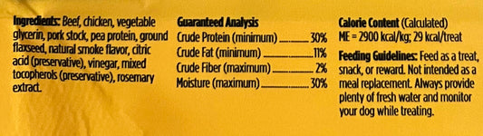 Blue Dog Bakery Protein Jerky Sticks | Medium, Soft Beef Flavor Chew Sticks | Natural Healthy Dog Treats, 6 oz (Pack of 8)