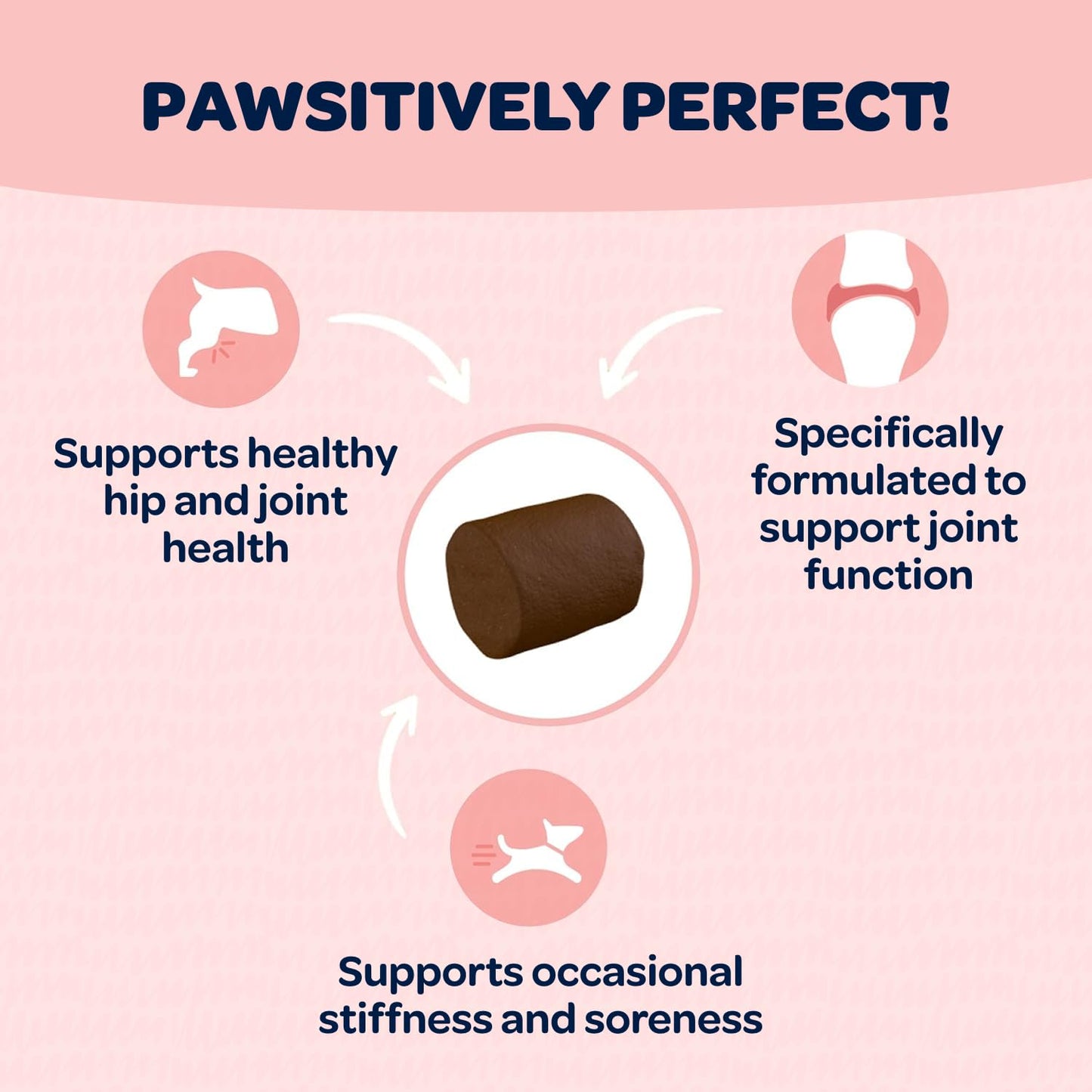 Hip and Joint Chews for Dogs | Dog Glucosamine Chews for Comfort & Mobility with Chondroitin MSM & Turmeric | Dog Joint Supplement for All Ages & Sizes | NASC Certified & Made in The USA | 90 Chews