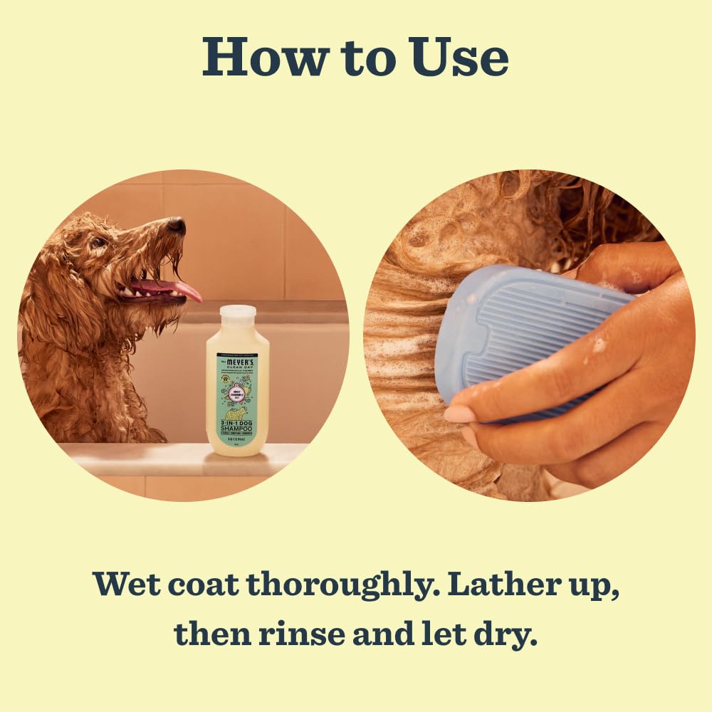 MRS. MEYER'S Clean Day 3 in 1 Dog Shampoo, Sweet Chamomile Scent, 14oz