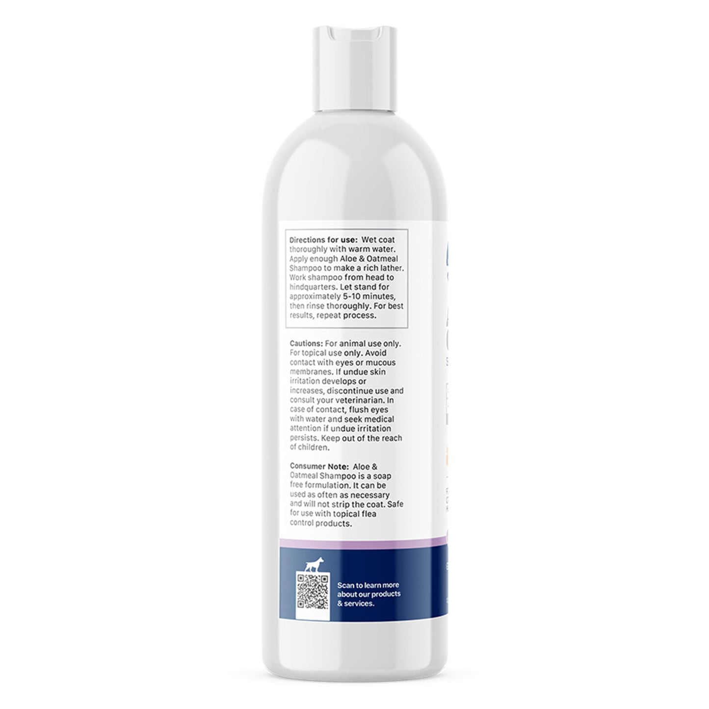 Stratford Pharmaceuticals Oatmeal Shampoo - Soap Free, Soothes Sensitive Skin with Aloe for Itchy Dry Skin for Dogs and Cats, 12 oz