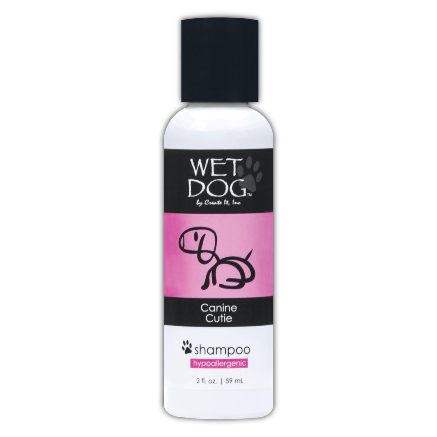 Wet Dog Canine Cutie All-Natural Organic Oatmeal Sensitive Skin Shampoo for Female Dogs, Moisturizing Detangling Deshedding Hypoallergenic for Itchy Skin