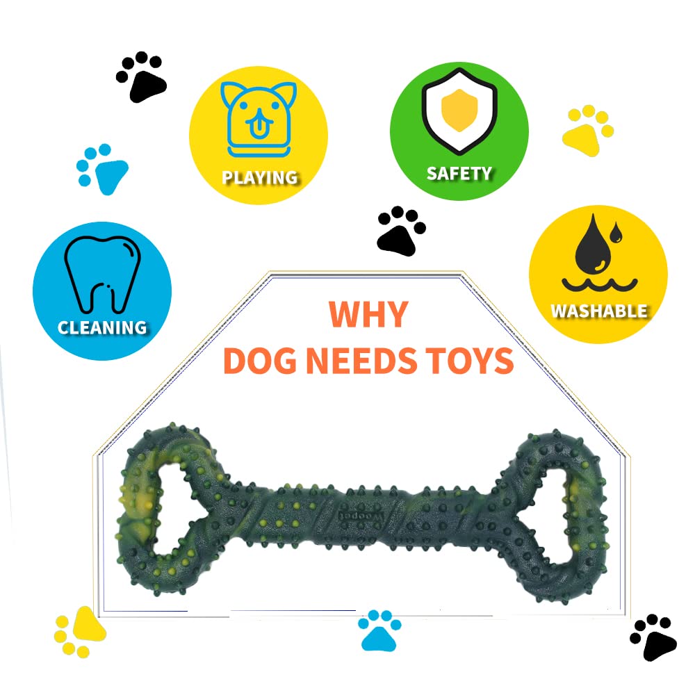 Dog Toys for Aggressive Chewers Large Dog Toys with Convex Design Natural Rubber Tug-of-war Toy for Energetic Dogs Medium Large Dogs Tooth Clean