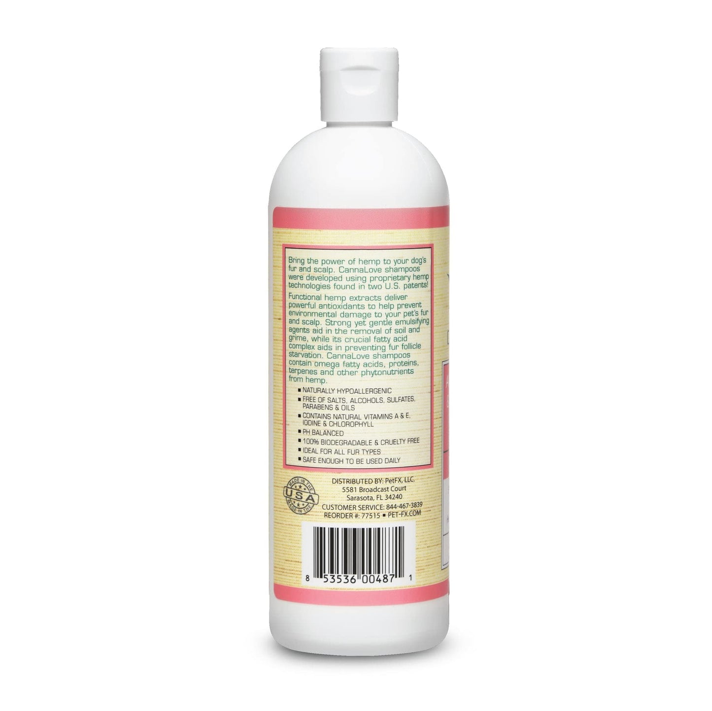 PetFX CannaLove Anti-Shedding/Detangling Shampoo