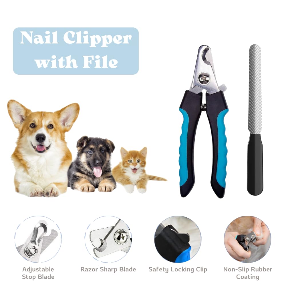 PupLuxe Puppy Starter Kit Blue 22 Piece Kit Great for Dog Training New Dog Bundle
