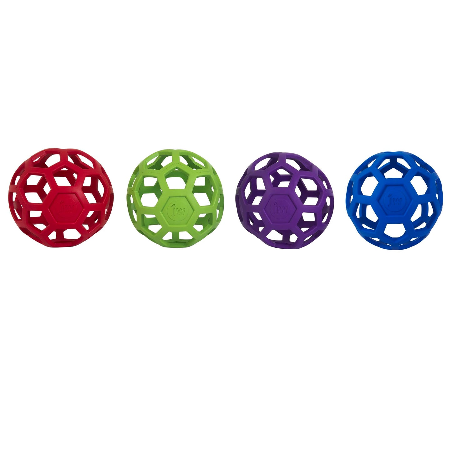 JW Pet Hol-ee Roller Dog Toy Puzzle Ball, Natural Rubber, Extra Large (7.5 Inch Diameter), Colors May Vary