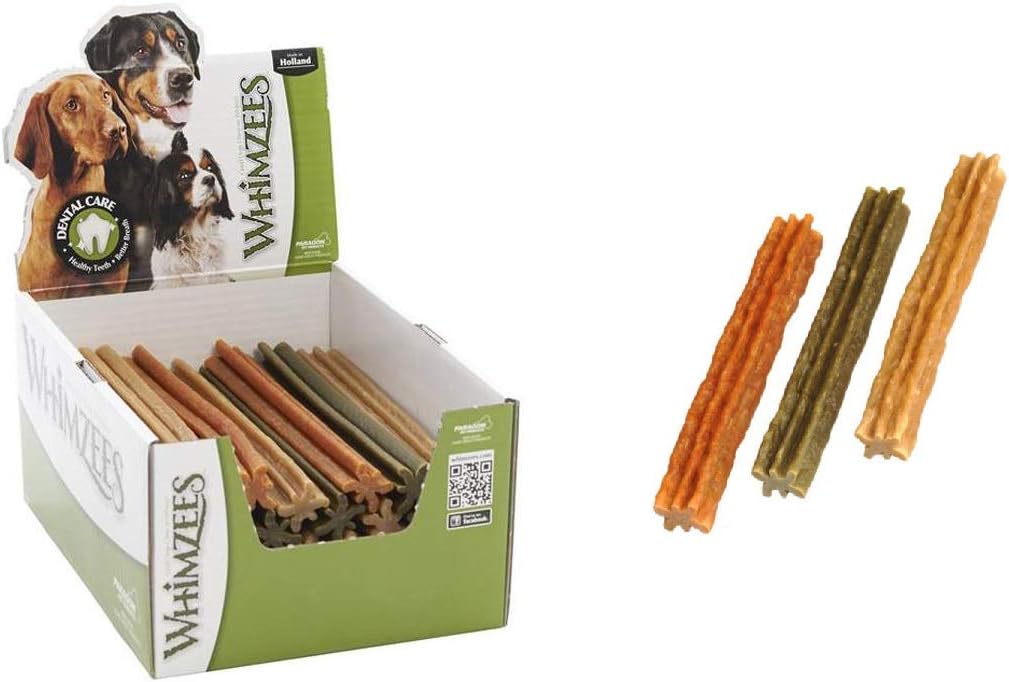 Whimzees Stix, Large, 25 Pack, Gluten Free Dog Dental Chews