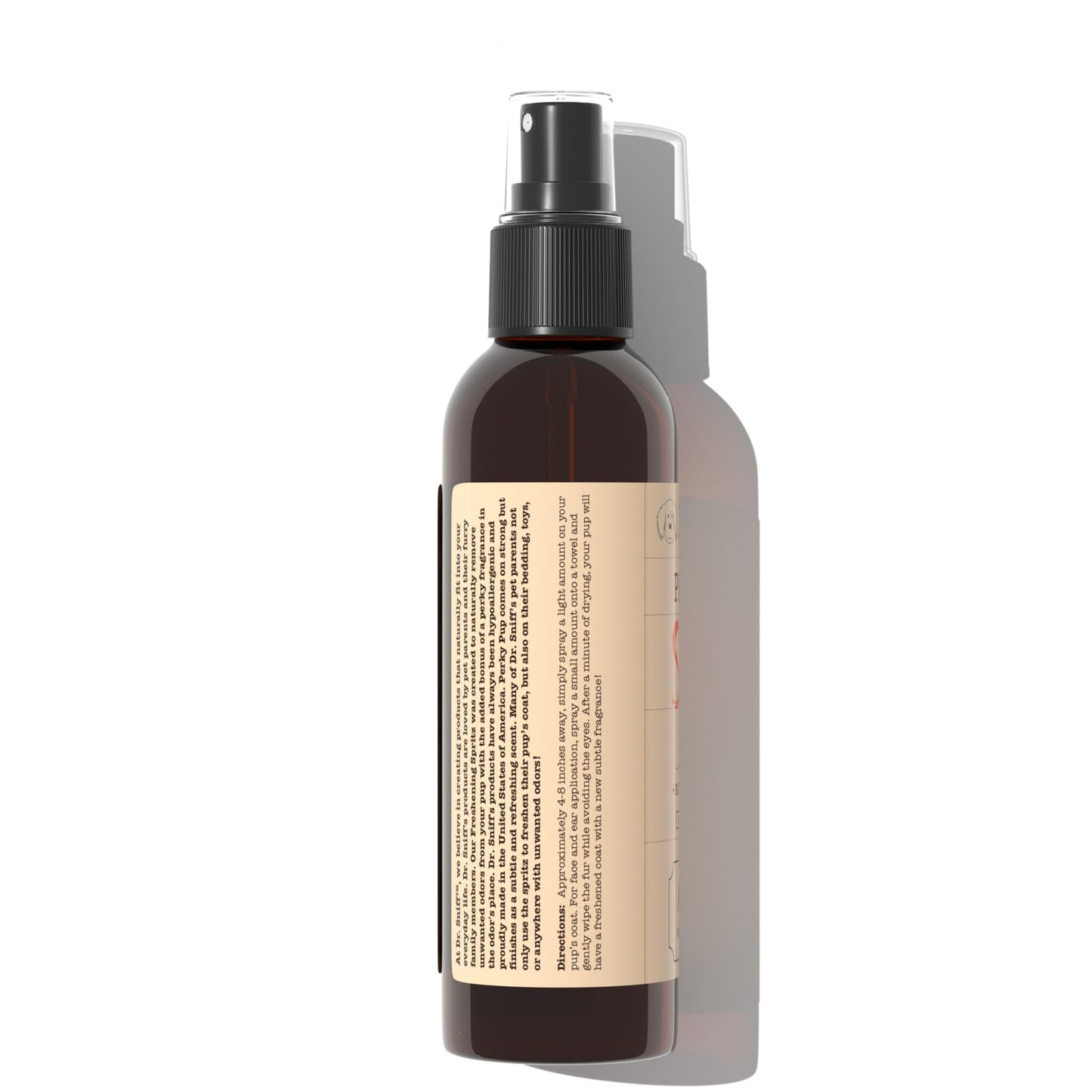 Dr. Sniff Freshening Spray for Dogs, Deodorizes Coat for Long Lasting Freshness, Alcohol-Free Cologne Spray, Grooming Supplies Safe for Sensitive Skin, Rose, Green tea & Leather Scent, 4 oz.