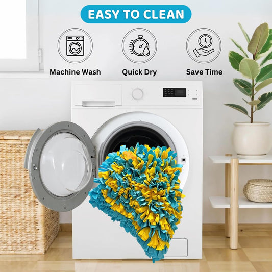 Snuffle Mat for Dogs Large, Enrichment Sniff Mat for Slow Eating, Smell Training, and Stress Relief, Cognitive Dog Toys Foraging Mat to Keep Dog Busy, for Puppy/Small/Medium/Large Breed, 24 x 20 Inch