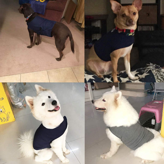 iFCOW Dog Anxiety Vest, Soft Breathable Dog Anxiety Relief Jacket Calming Coat Thunder Dog Wrap for Anxiety Stress Relief