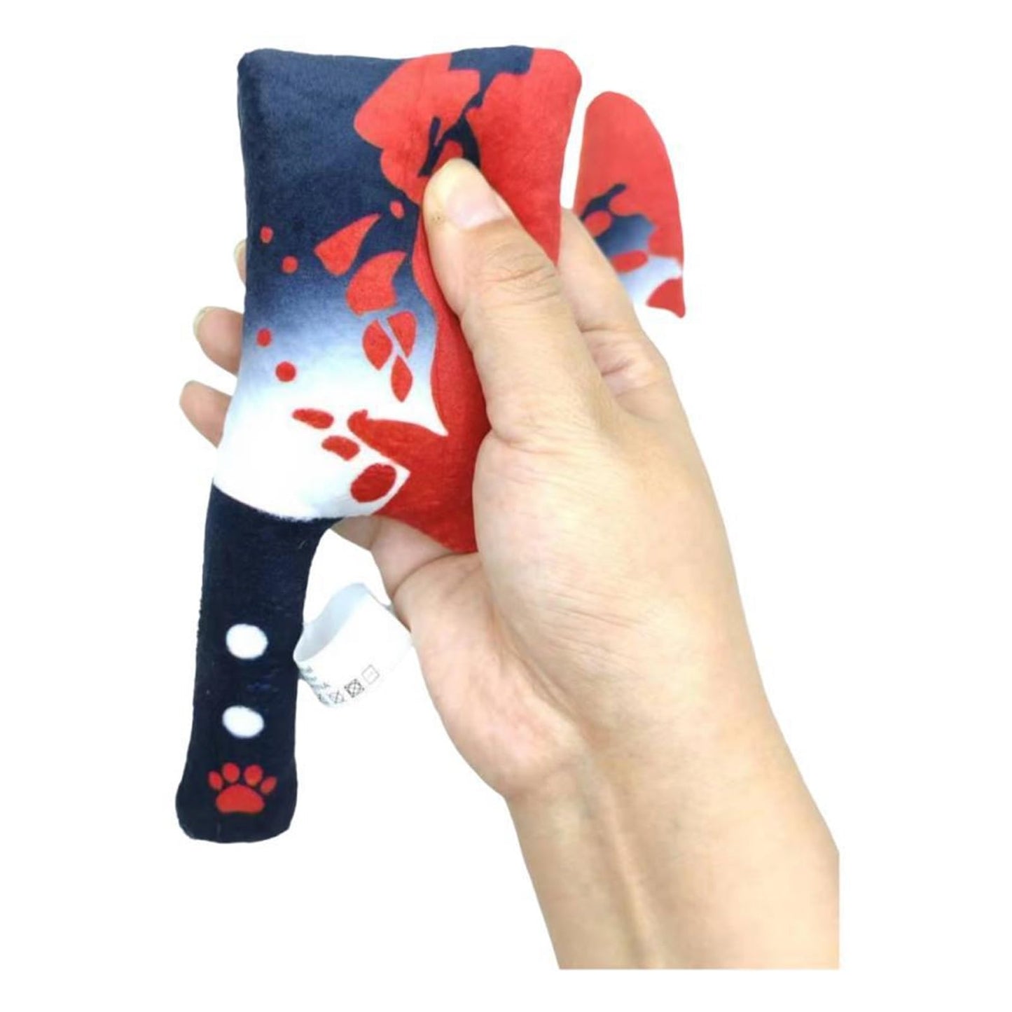 2-Pack Halloween Squeaky Dog Toy Set - Plush Knife and Cleaver Design, Interactive Sound Toys for Dogs, Perfect for Halloween Play and Chewing Fun