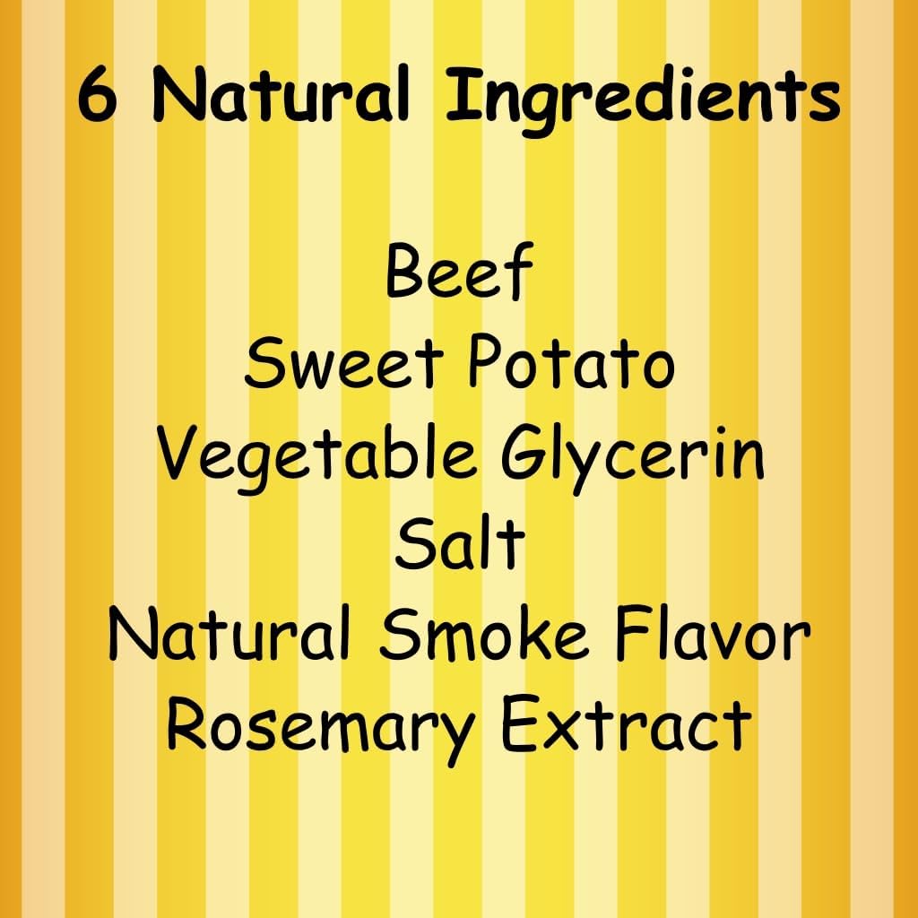 Fetch Fries Beef and Sweet Potato Dog Treats, Soft Chicken Jerky for Small and Large Breeds, Naturally Healthy, Made in The USA (5 oz)