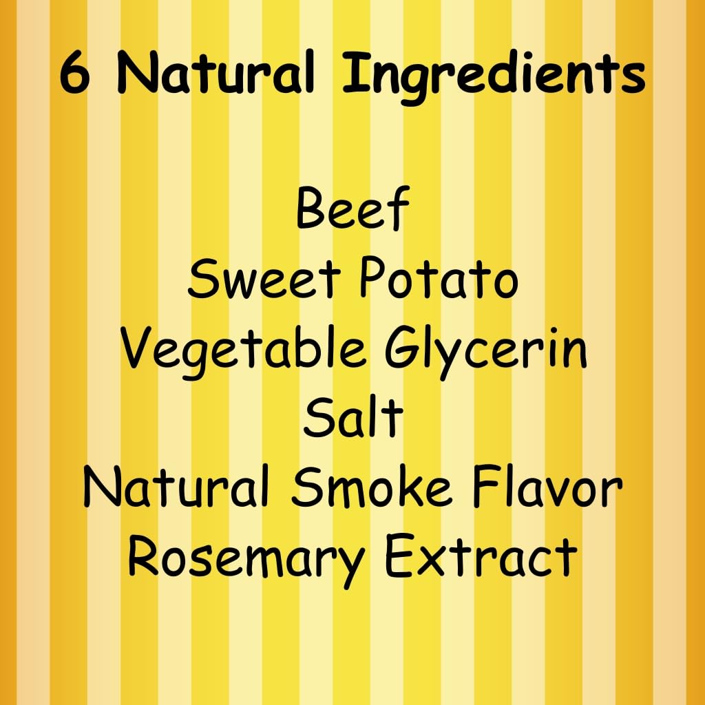 Fetch Fries Beef and Sweet Potato Dog Treats, Soft Chicken Jerky for Small and Large Breeds, Naturally Healthy, Made in The USA (5 oz)