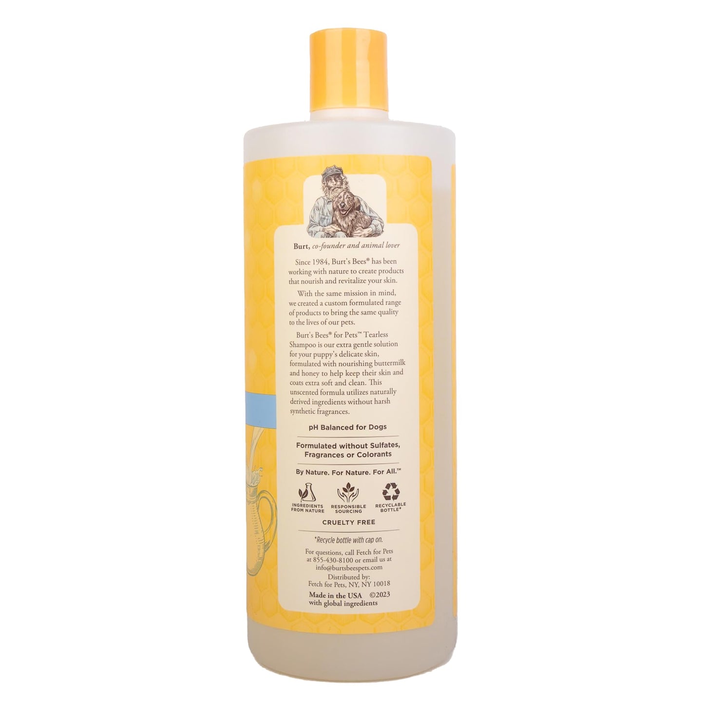 Pet'OCERA Plus 2-in-1 Dog Shampoo and Conditioner for Allergic, Itchy, Dry, Sensitive Skin, Deordorizing Detangler, Puppy Safe, Protects Skin Barrier, Tearless, Sulfate-Free, 16.9 fl oz/500ml