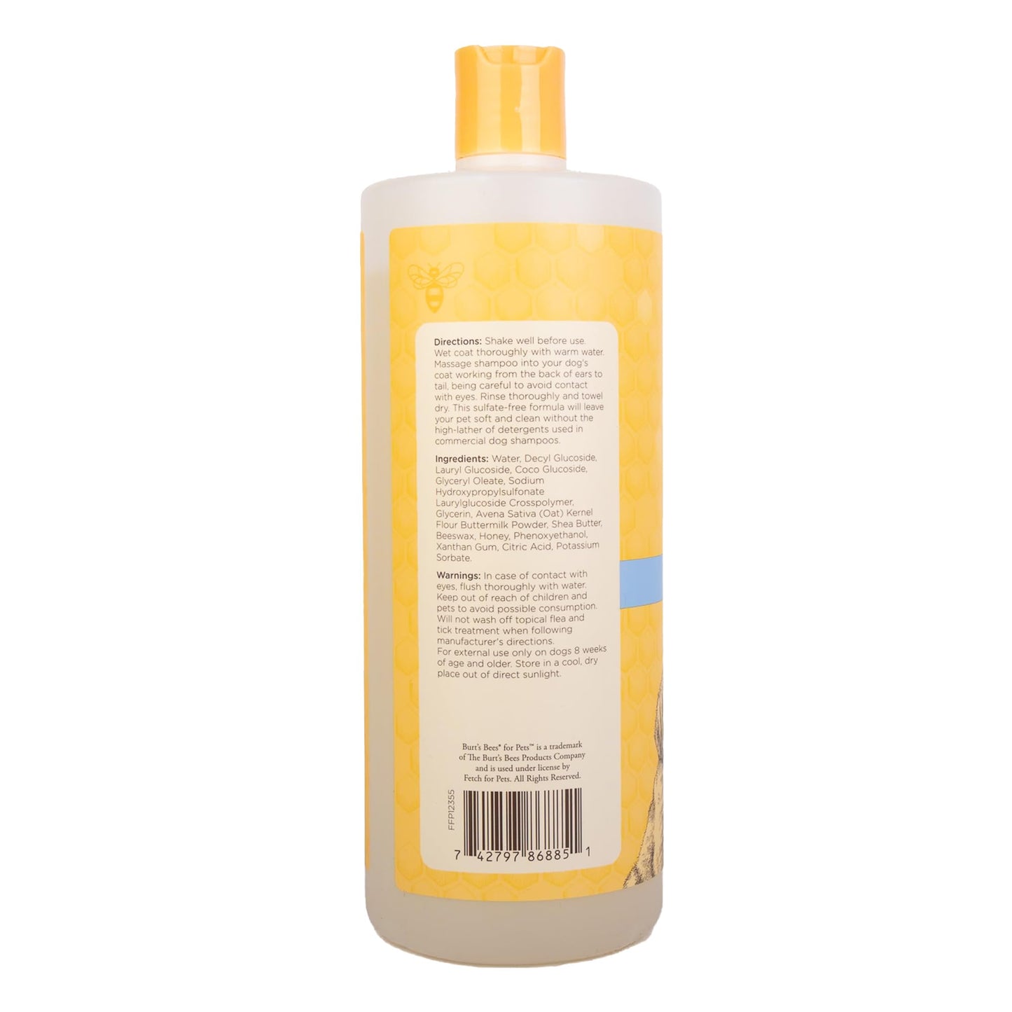 Pet'OCERA Plus 2-in-1 Dog Shampoo and Conditioner for Allergic, Itchy, Dry, Sensitive Skin, Deordorizing Detangler, Puppy Safe, Protects Skin Barrier, Tearless, Sulfate-Free, 16.9 fl oz/500ml