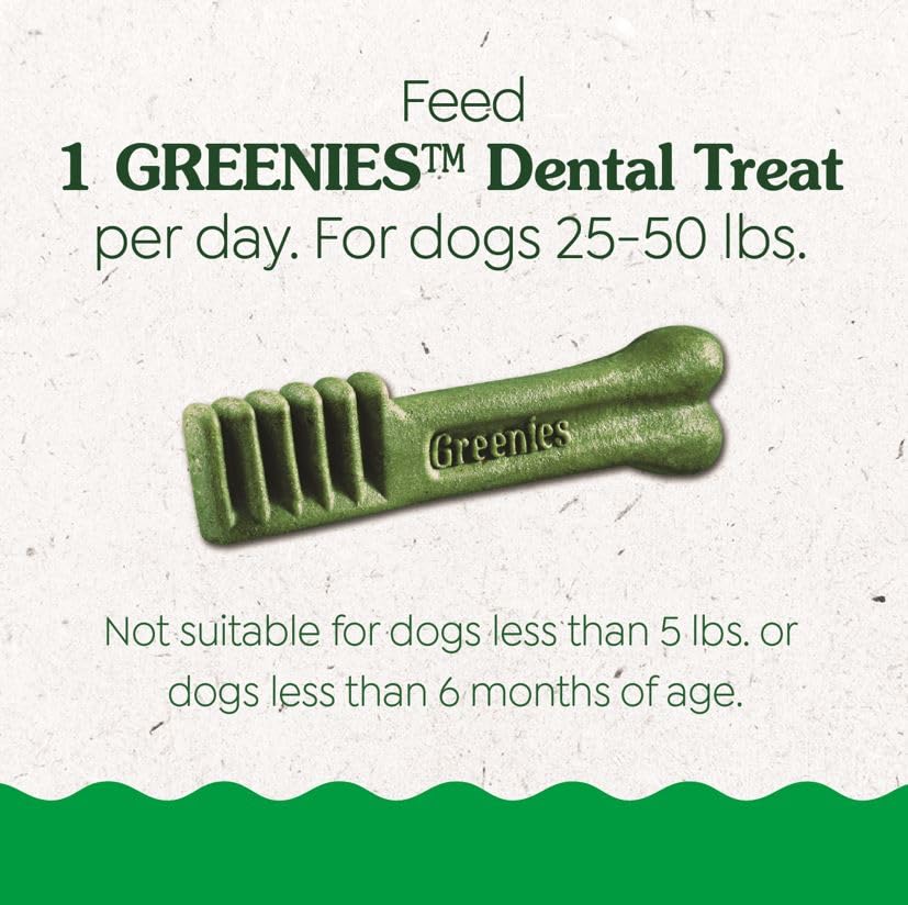 Greenies Puppy Regular Size Dental Dog Treats, 12 oz. Pack (12 Treats)