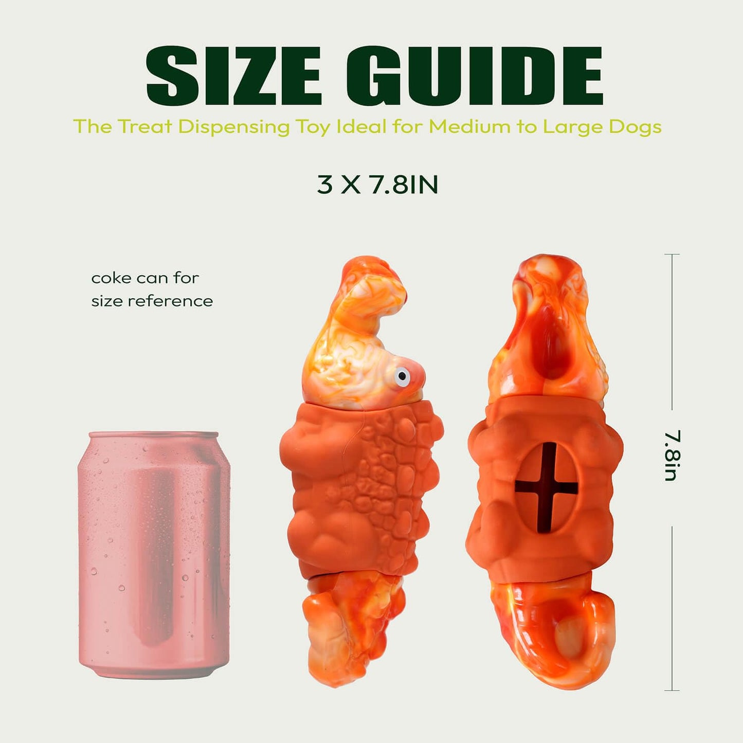 Zimoric Tough Dog Chew Toys for Aggressive Chewers, Interactive Treat Dispensing Dog Toy, Durable Dog Toys for Medium & Large Dogs - Great for Boredom