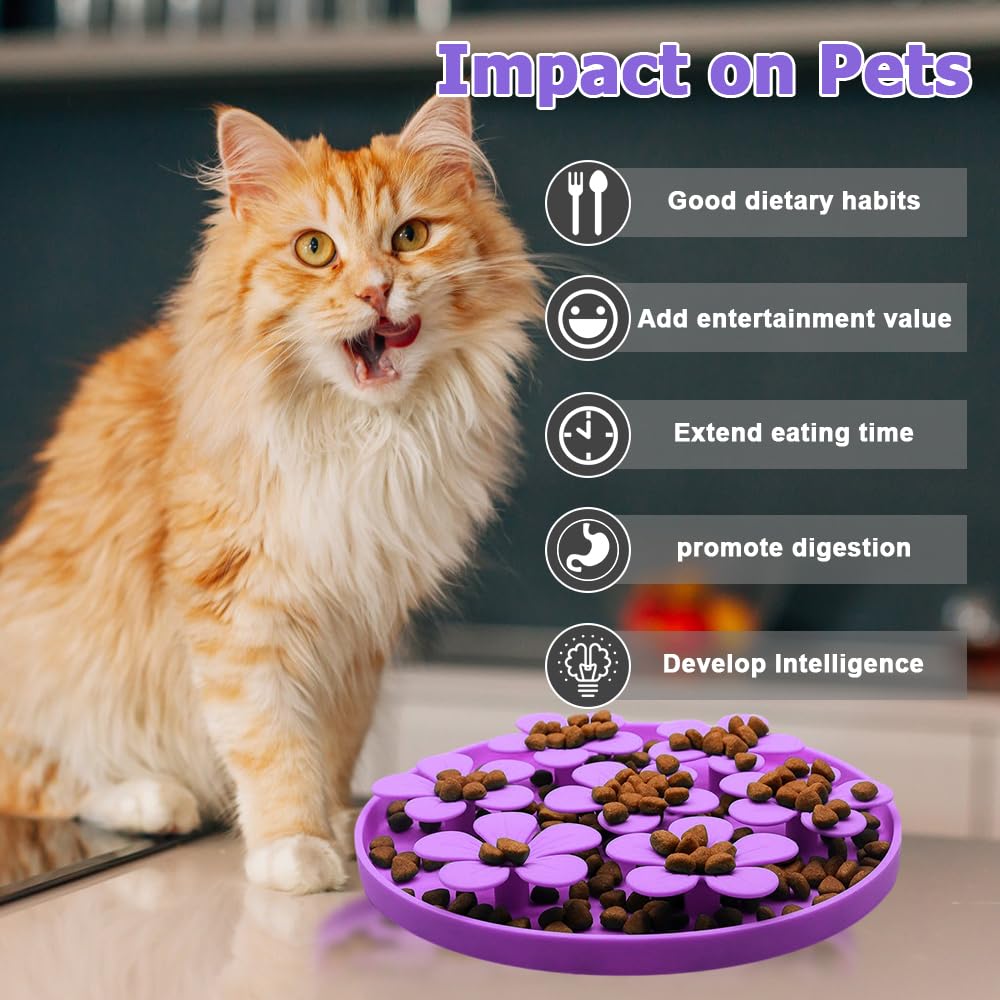 DONGKER Dog Snuffle Mat,Silicone Pet Smell Training Mat with Suction Cups & Leak-Proof Edge for Cat Dog Slow Eating Foraging