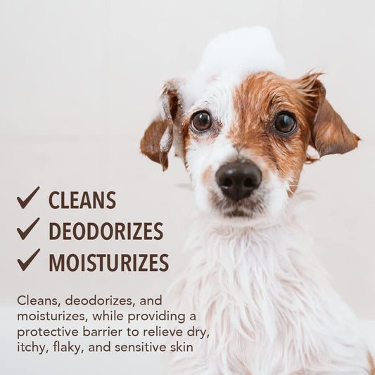 Sergeant’s Fur-So-Fresh Oatmeal Dog Grooming Shampoo for Sensitive Skin, Milk and Honey Scent, Dog Bath Product, 18oz