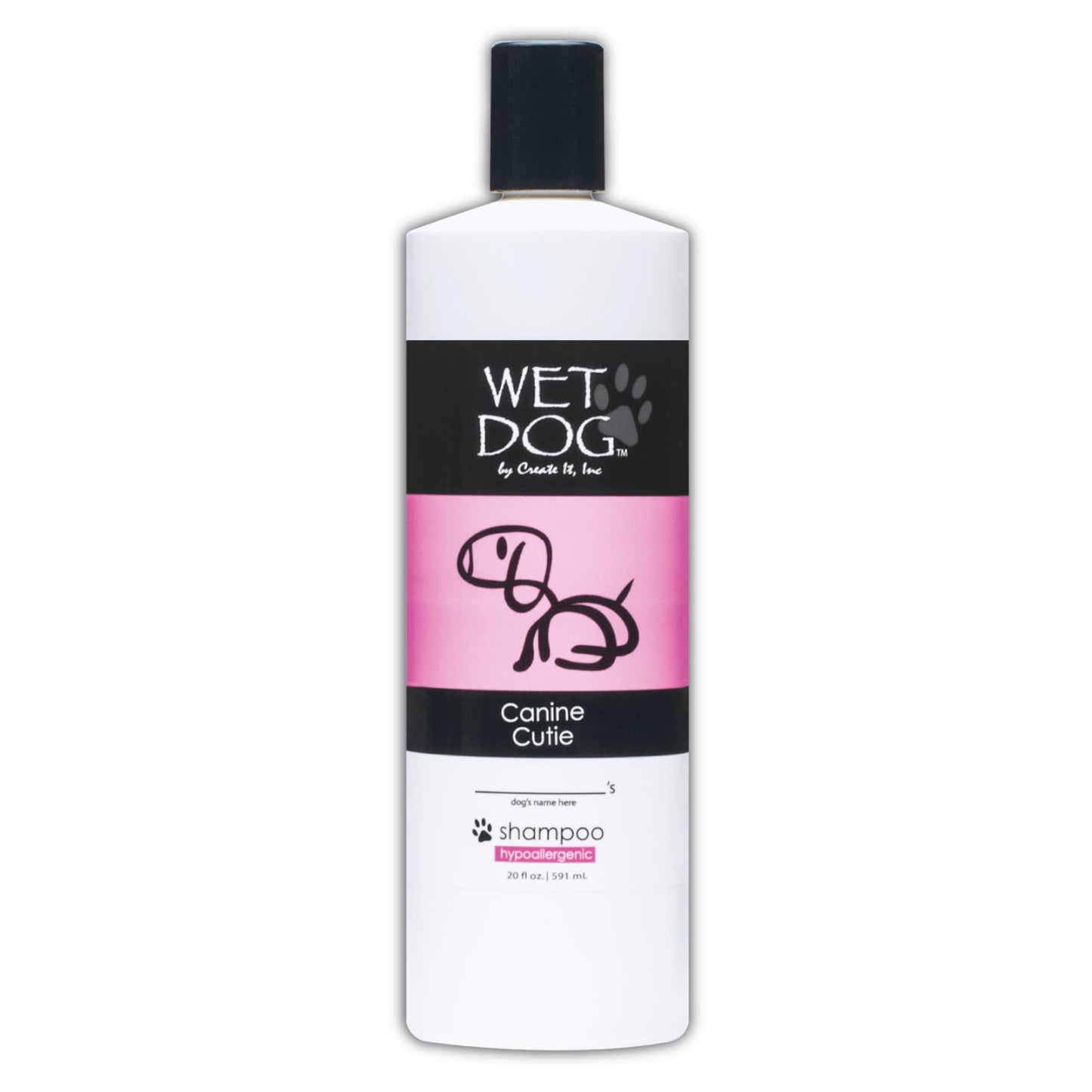 Wet Dog Canine Cutie All-Natural Organic Oatmeal Sensitive Skin Shampoo for Dogs and Pets, Moisturizing, Detangling, Deshedding, Hypoallergenic