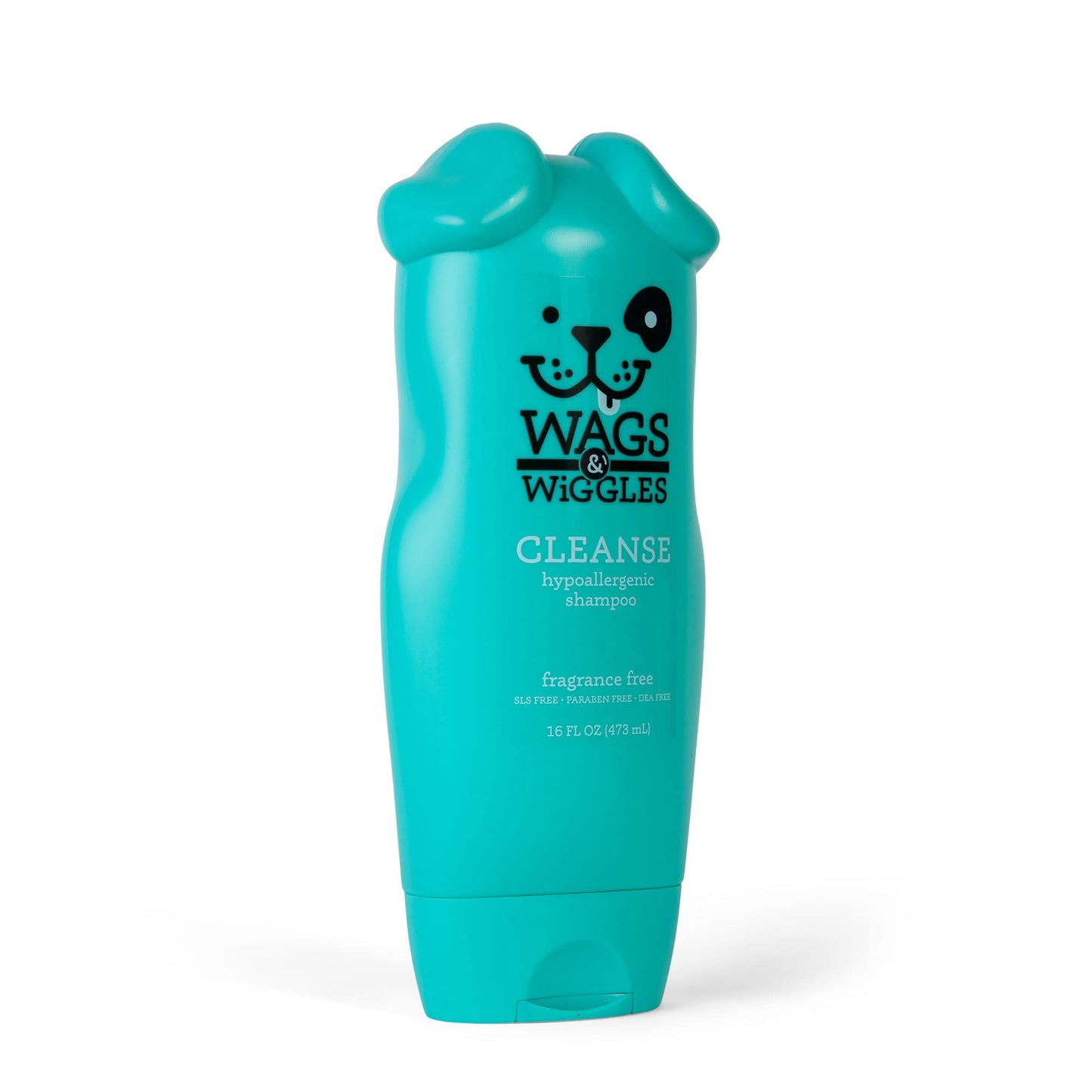 Wags & Wiggles Cleanse Hypoallergenic Dog Shampoo - Pet Wash for Dogs with Sensitive Skin - Without Fragrance Cleanser, 16 Fl oz