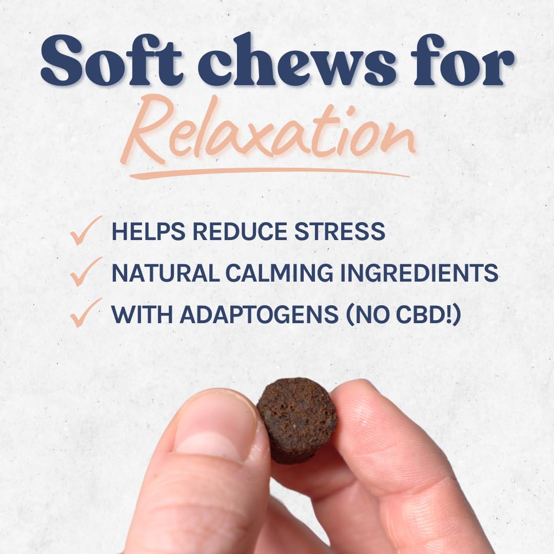 healthybud Calming Aid, Natural Duck Dog Treats & Toppers for Stress Relief - Dog Separation Anxiety, Stress Reduction, Aggression Relief - Support Calm, Immunity Health (14.1 Ounces)
