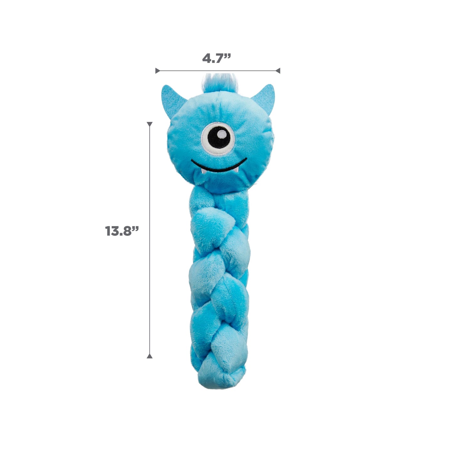 Outward Hound by Nina Ottosson Twistiez Interactive Plush Dog Treat Puzzle, Monster, Blue