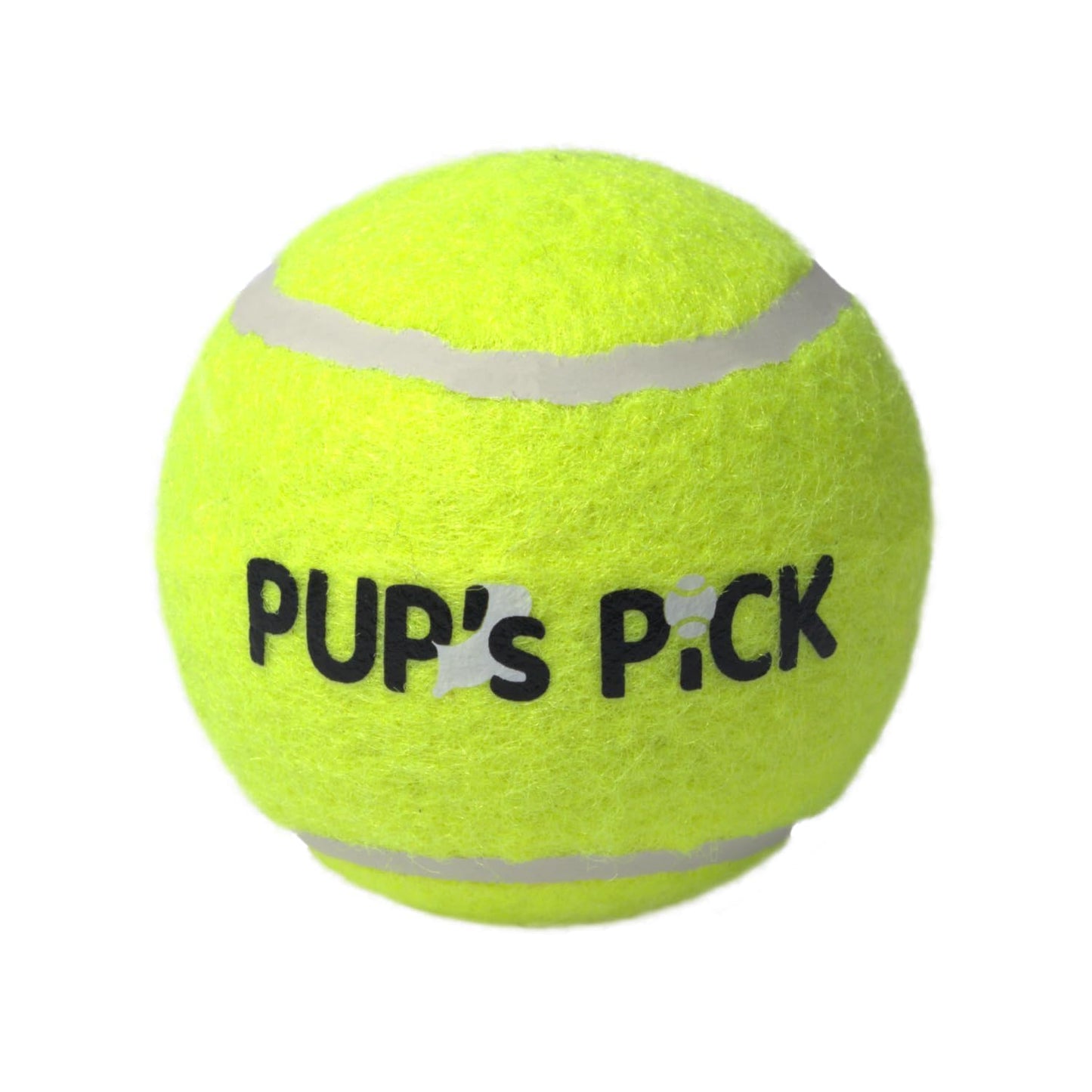 Pup's Pick Squeaky Tennis Balls - 2.5" Fun Dog Balls for Fetch, 12-Pack in Bright Colors (Yellow, Blue, Pink, Orange), Includes 1 Reusable Carry Bag
