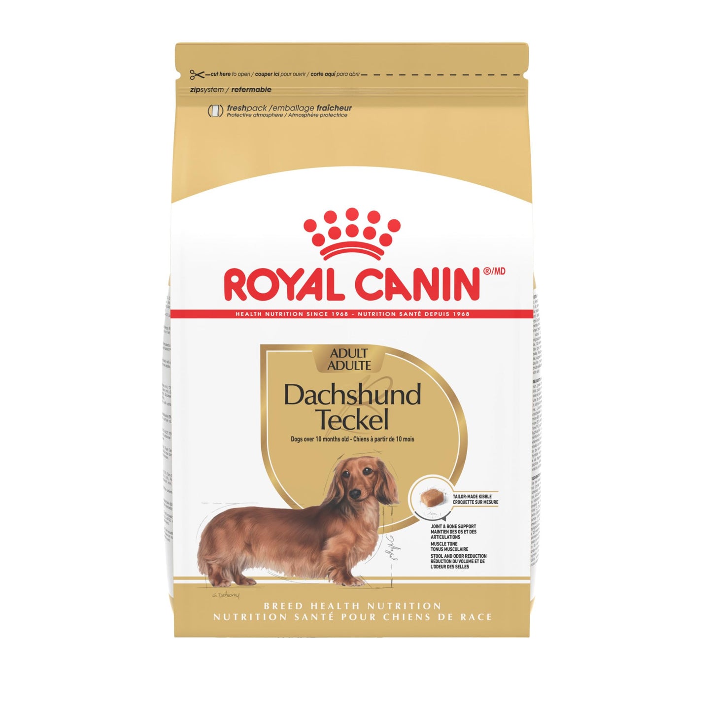 Royal Canin Dachshund Adult Breed Specific Dry Dog Food, 2.5 lb bag