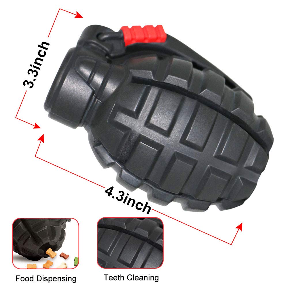 Hswaye Dog Chew Toys for Aggressive Chewers,Food Grade Non-Toxic Dental Pet Toy,Tough Durable Indestructible Dog Toys for Small Medium Large Dogs.Black