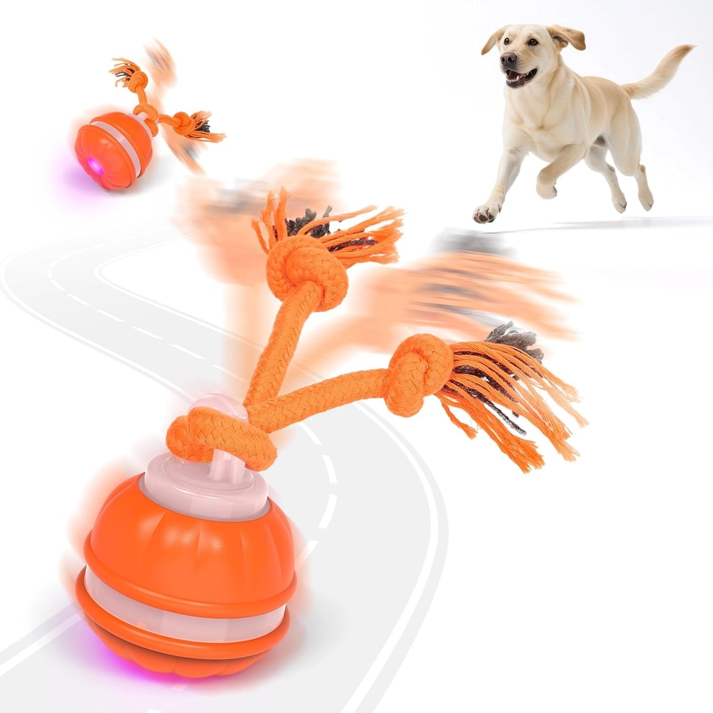 Ruovselz Dog Treat Dispenser Toy - Adjustable Interactive Puzzle Toy for Dogs and Cats | Slow Feeder & Leaking Ball for Puppy Training, Cognitive Enrichment, & Play-Based Feeding