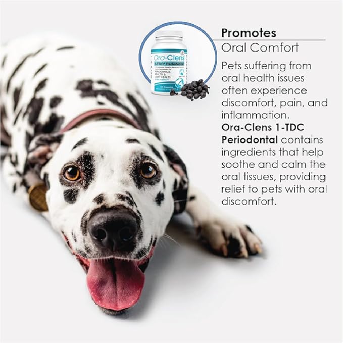 1-TDC Periodontal Supplement ES for Dog & Cat, Supports Oral, Hip & Joint Health, Muscle & Stamina Recovery, Skin & Coat Health, 120 Capsules