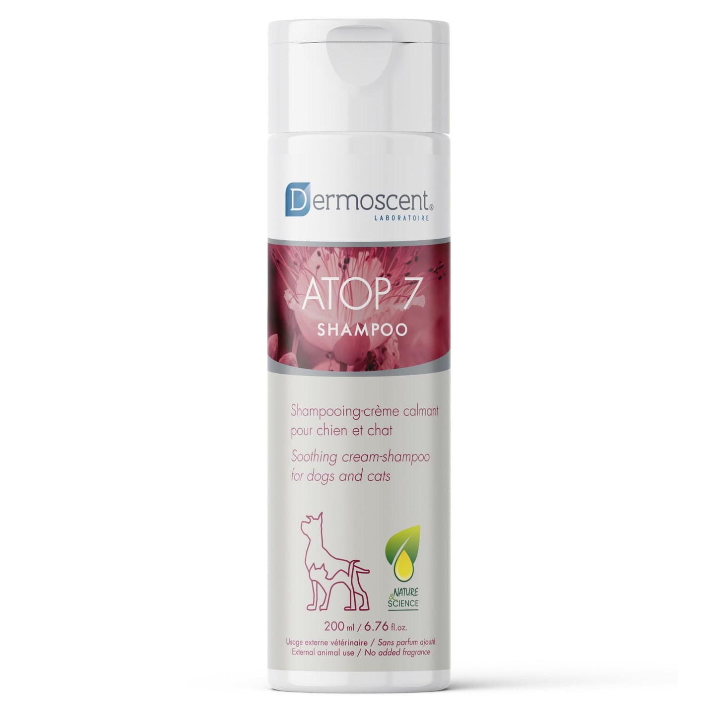 Dermoscent ATOP 7 Shampoo for Dogs & Cats - Allergies & Itchy Skin Relief - Natural Ingredients - Helps Soothe Dermatitis & Atopic Skin - 200 ml