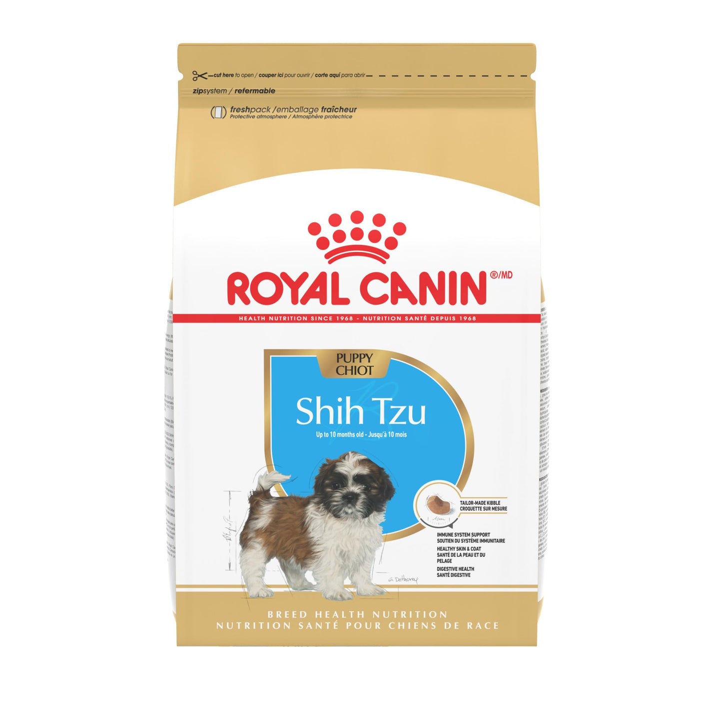 Royal Canin Breed Health Nutrition Shih Tzu Puppy Dry Dog Food, 2.5 lb Bag