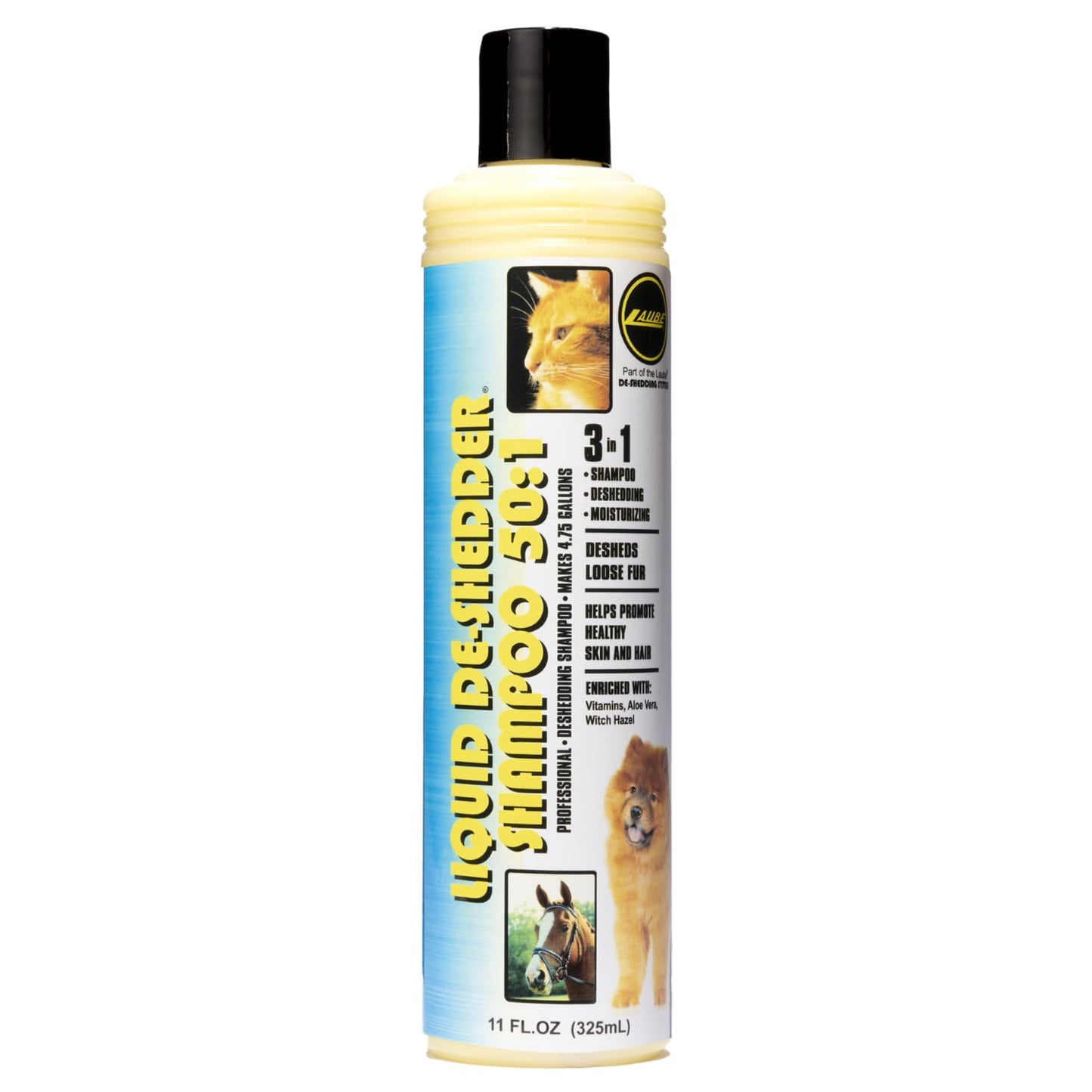 Kelco by Laube Deshedding Shampoo - Deshedder Anti-Itch Shampoo for Pets - Natural, Hypoallergenic, Cruelty-Free, Biodegradable Formula for Grooming Dogs, Cats, & Pets (50:1 Concentrated, 11 fl oz)