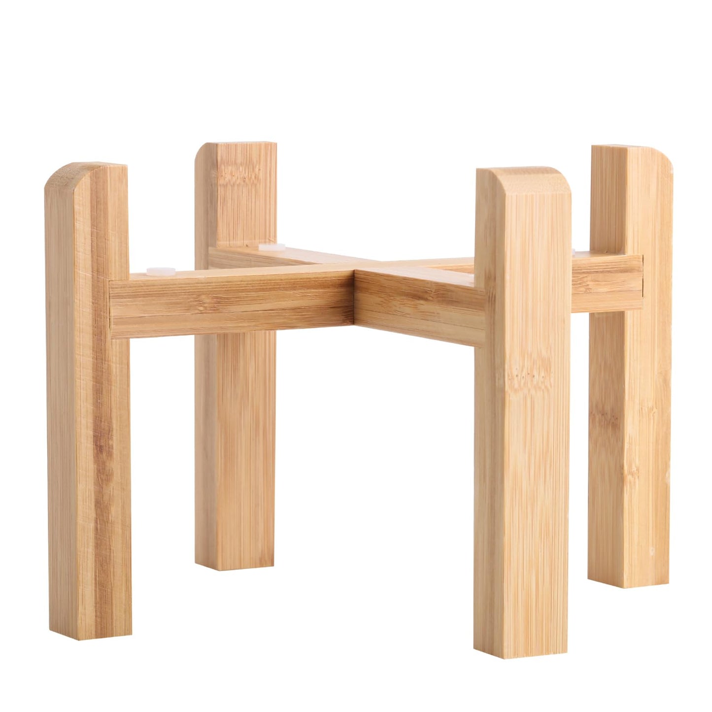 Addogyy Elevated/Raised 7.67 in Wide Dog Food Water Dish Holder Dog Bowl Wood Stand for Medium Large Breed,Only Suitablefor 7.64 Inch Bowl .Non Slip Pet Bowl Stand Height 6.29" Tall Wide Month