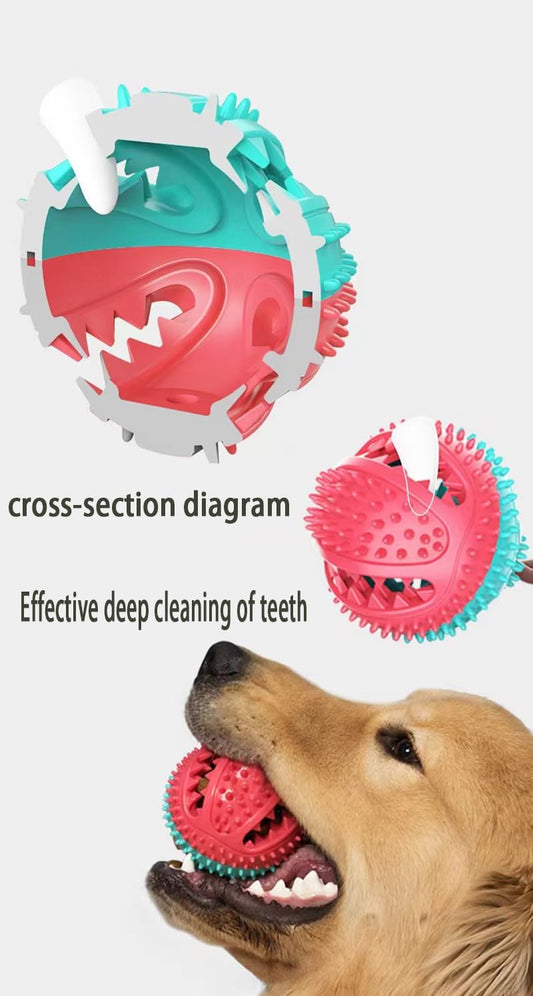 EFYUE Interactive Dog Toy, A Dog Toy Ball with A Built-in Sound，Dog Puzzle Treat Food Dispensing Ball Suitable for Small, Medium Sized Dog Toys