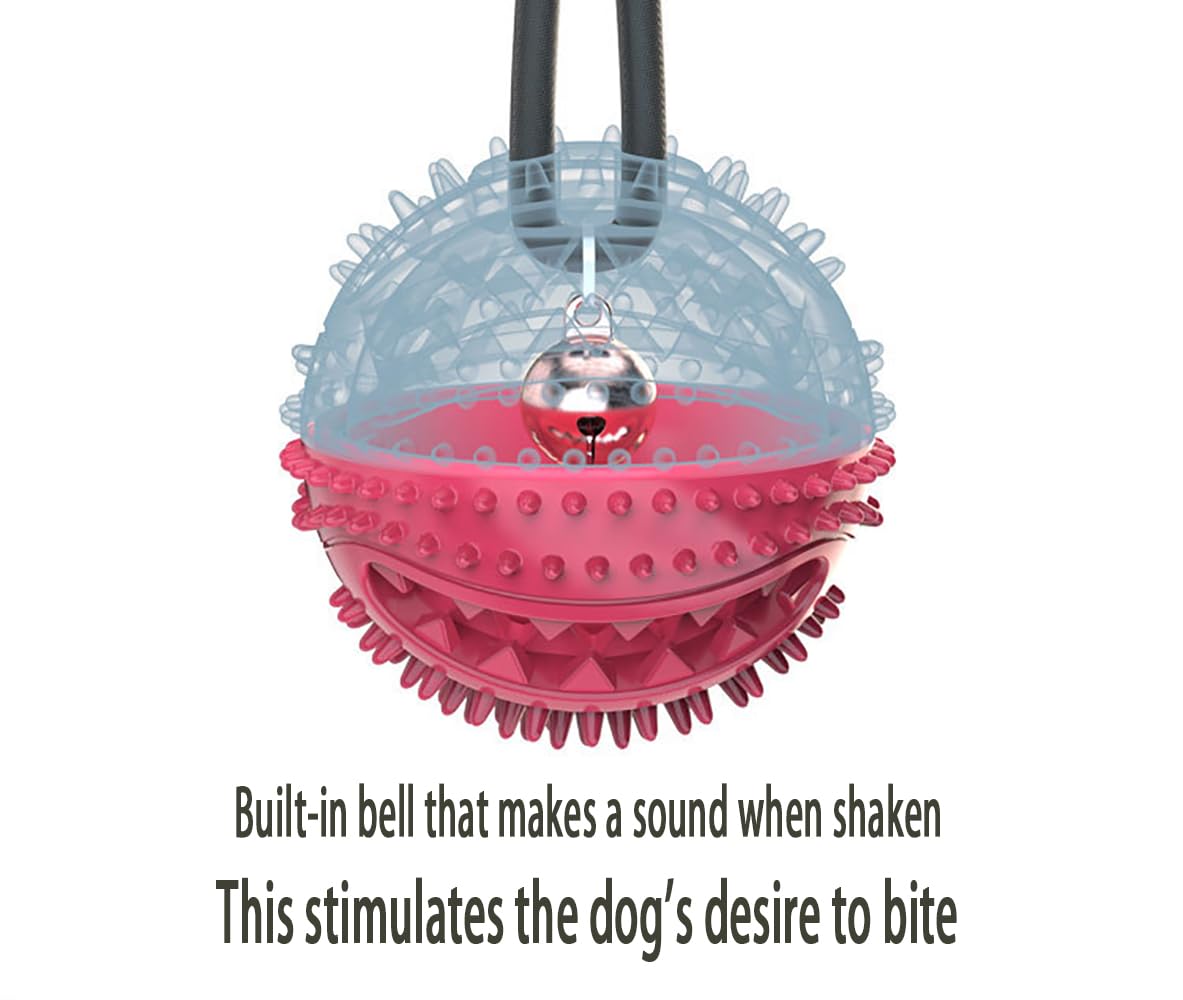 EFYUE Interactive Dog Toy, A Dog Toy Ball with A Built-in Sound，Dog Puzzle Treat Food Dispensing Ball Suitable for Small, Medium Sized Dog Toys
