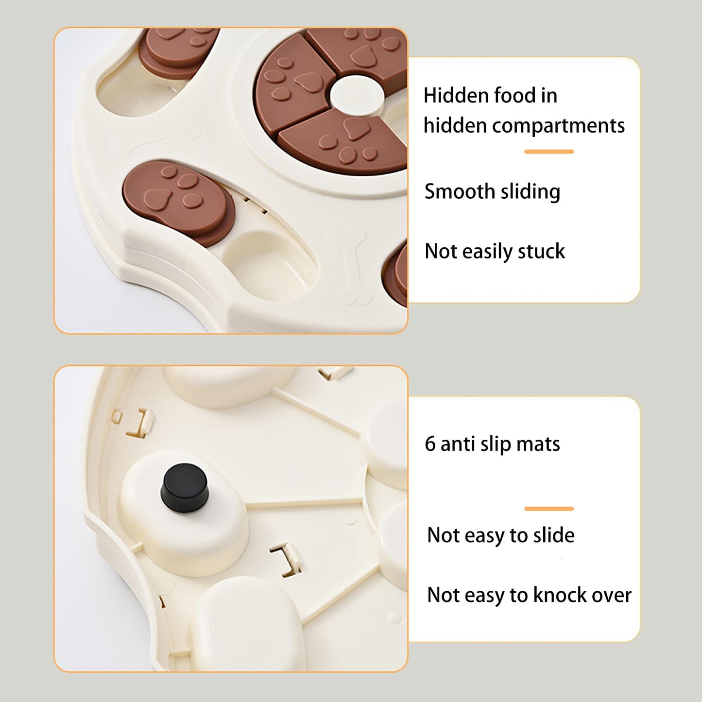 WOLNOBK Interactive Dog Puzzle Toy for Smart Large Small Medium Dogs to Keep Them Busy Training Chew,Cat Toys for Bored Indoor Adult Cats,Slow Feeder Dog Bowls Feeder Puppy Toys Essentials Pet Gift