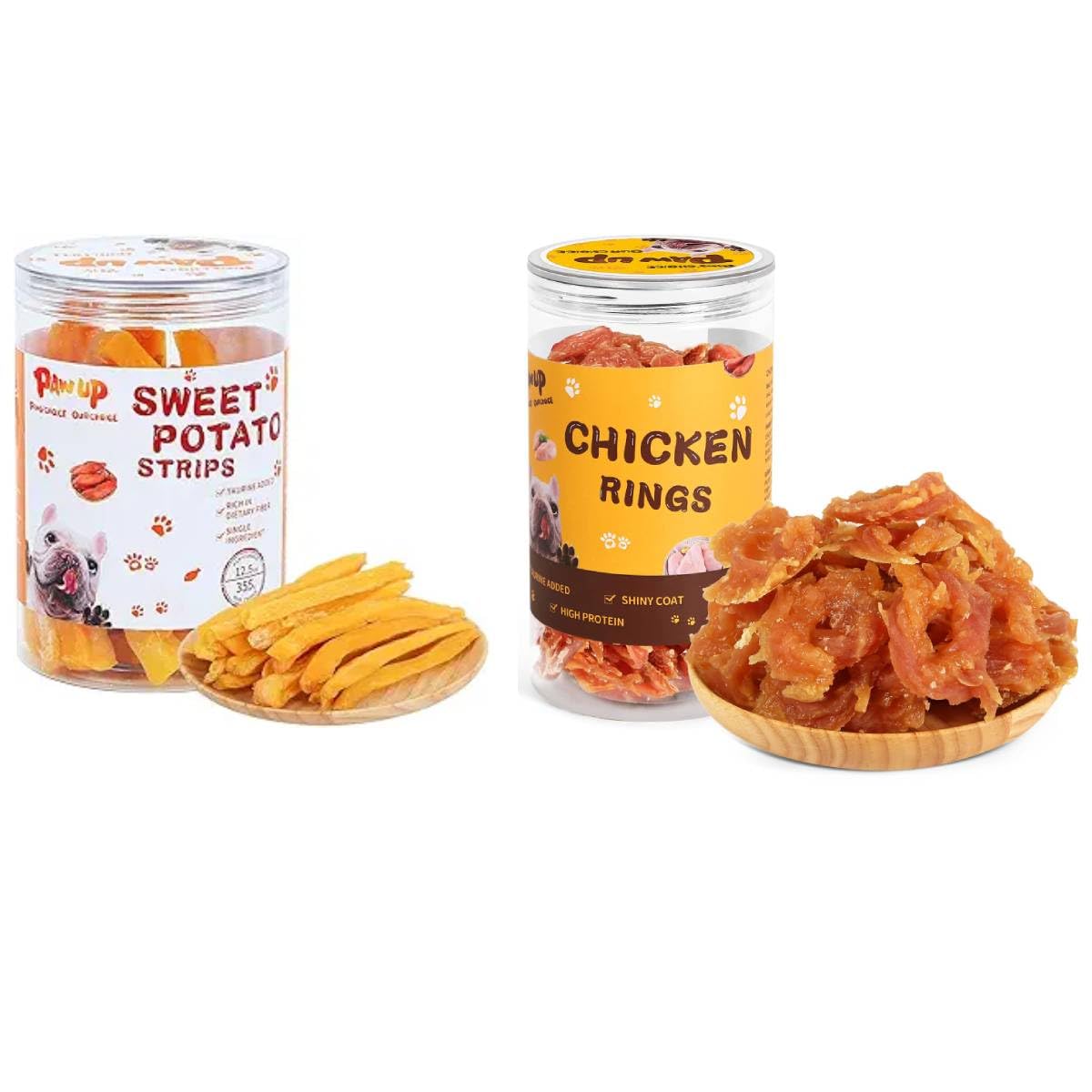 PAWUP Sweet Potato Dog Treat Soft, Chicken Jerky Dog Treats w/Taurine Dog Training Treats for Small Medium Large Dog