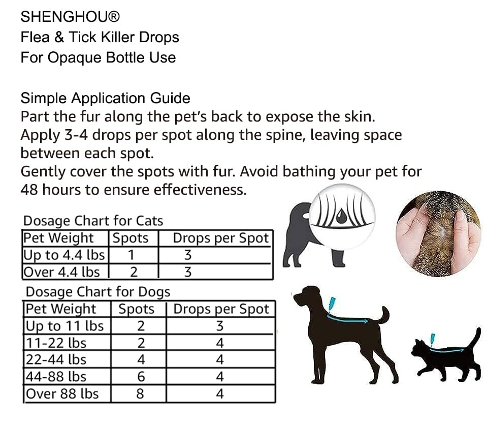 Natural Flea & Tick Treatment for Large Dogs (45-88 lbs) | 6-Month Protection + Free Tools | Vet-Reviewed Formula