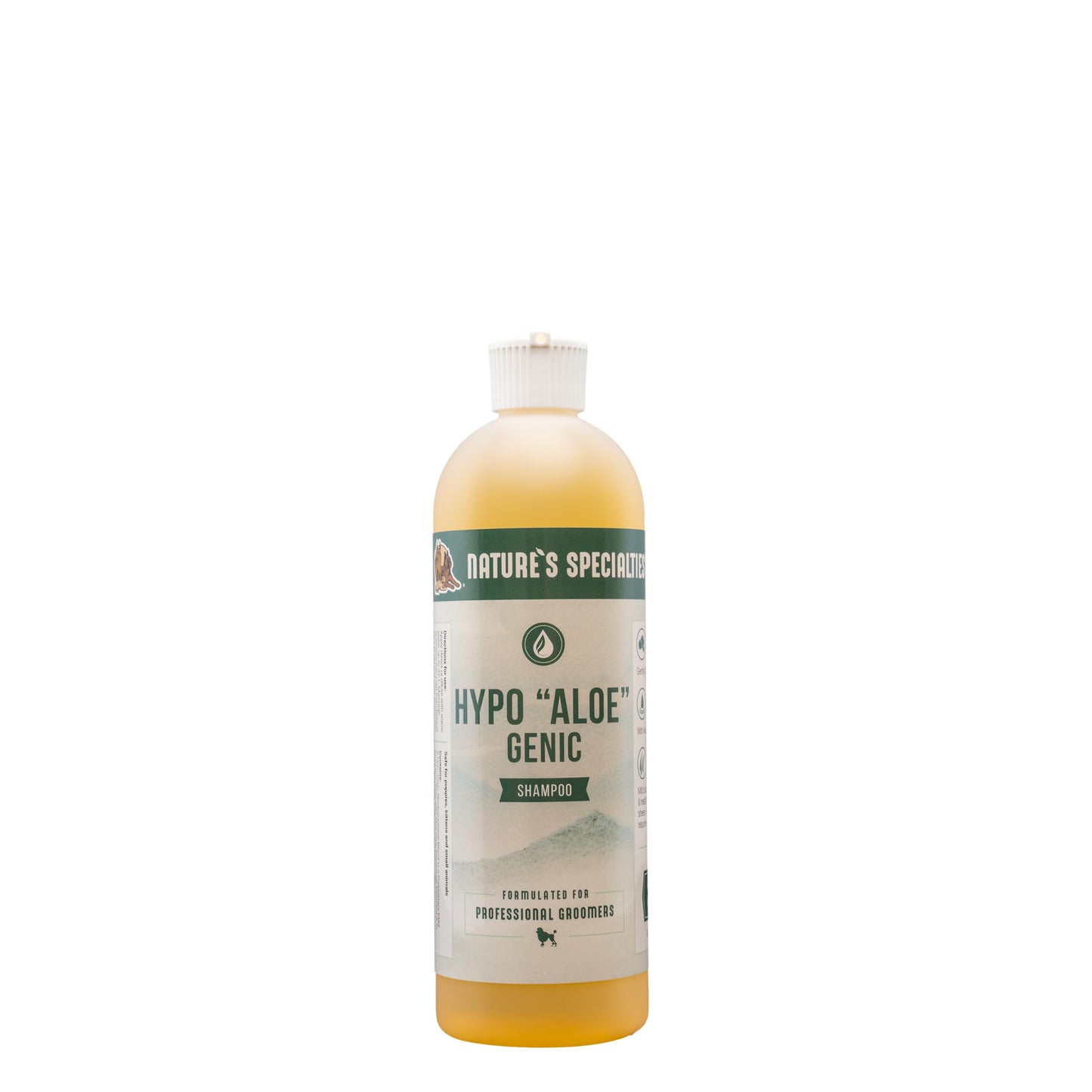 Nature's Specialties Hypoallergenic Ultra Concentrated Aloe Dog Shampoo for Pets, Makes up to 4 Gallons, Natural Choice for Professional Groomers, for Sensitive Skin, Made in USA, 16 oz