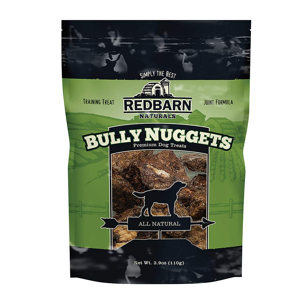 Redbarn Bully Nuggets Dog Treat, All-Natural, Highly Palatable Treats with Functional Ingredients, Beef Lung Nutritious Training Treat, Pack of 3