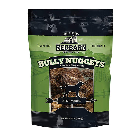 Redbarn Bully Nuggets Dog Treat, All-Natural, Highly Palatable Treats with Functional Ingredients, Beef Lung Nutritious Training Treat, Pack of 3