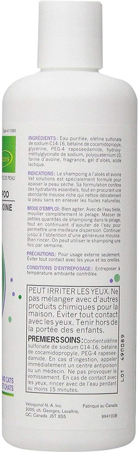 Vet Solutions for Itchy, Dry Skin Aloe & Oatmeal Soap-Free Dog & Cat Shampoo, 16 oz