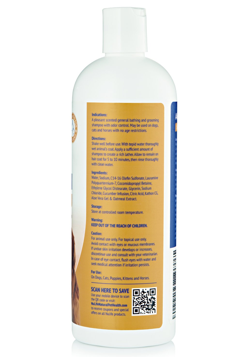 Oatmeal Dog Shampoo with Soothing Aloe Vera, Sensitive Skin Dog Shampoo for All Pets, with Tropical Fresh Pina Colada Scent, Hypoallergenic Formula Provides Relief from Allergies & Dry Itchy Skin